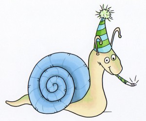 Birthday-snail
