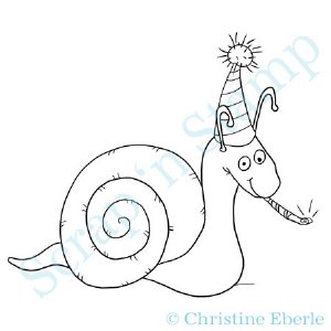 Paper Plums Colorable Image - Party Animal