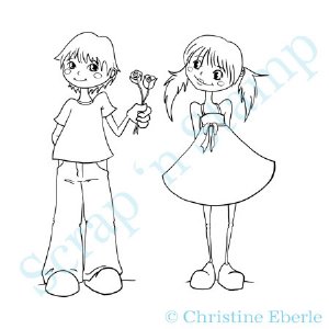 Paper Plums Digi Stamp - Jack & Jilll with Bonus Sentiments