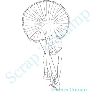 Paper Plums Digi Stamp - Ballerina - Lola