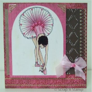 Paper Plums Digi Stamp - Ballerina - Lola