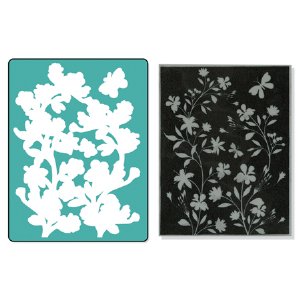 Sizzix / Hero Arts Stamp & Emboss Set - Silhouette Vines