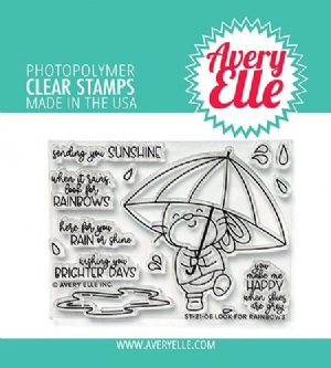 Avery Elle - Clear Stamp - Look For Rainbows