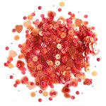 Buttons Galore - Sequins - Grapefruit Punch