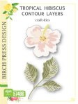 Birch Press Designs - Die Layer Set - Tropical Hibiscus Contour