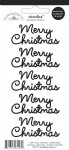 Doodlebug - Cardstock Stickers - Merry Christmas - Beetle Black