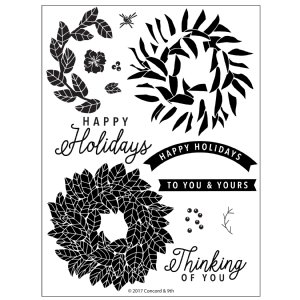 Concord and 9th - Clear Stamp - Magnolia Wreath Set