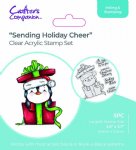 Crafter's Companion - Clear Stamp - Sending Holiday Cheer
