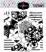 Colorado Craft Company - Clear Stamp - Big & Bold - Daisy & Bee Background