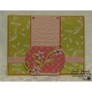 Cuttlebug A2 Embossing Folder - Script Texture