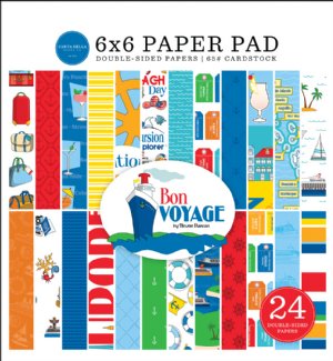 Echo Park - 6X6 Paper Pad - Bon Voyage