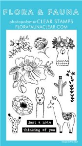 Flora and Fauna - Clear Stamp - Llama Garden