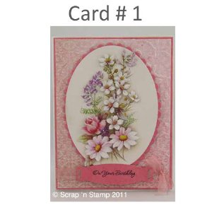 Scrap 'n Stamp Exclusive Card Kit - Flower Garden #2