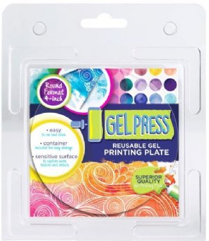 Gel Press - Reusable Gel Printing Plate -  4"
