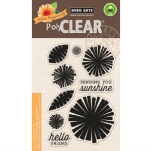 Hero Arts - Clear Stamp -  Color Layering Graphic Flowers