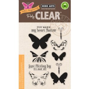 Hero Arts - Clear Stamp -  Color Layering Butterflies