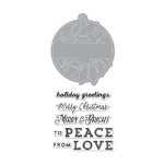 Hero Arts - Stamp & Die Combo - Merry & Bright Tag Set By Lia