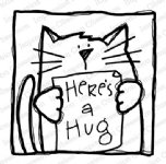 Impression Obsession - Cling Stamp - Kitty Hug