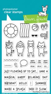 Lawn Fawn - Clear Stamp - Pool Party