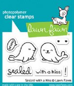 Lawn Fawn - Clear Stamps - Sealed With A Kiss