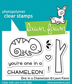 Lawn Fawn - Clear Stamps - One In A Chameleon