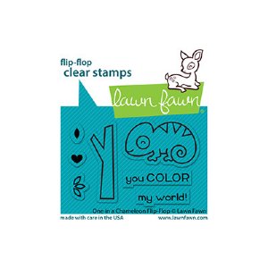 Lawn Fawn - Clear Stamp - One in a Chameleon Flip-Flop