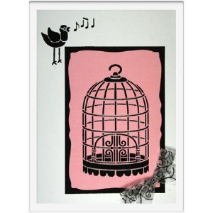 Dreamweaver Stencil - Bird Cage