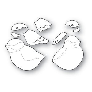 Memory Box - Die - Nestled Chickadee Duo