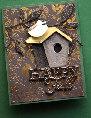 Memory Box - Die - Woodgrain Bird House