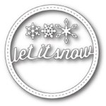 Memory Box - Die - Stitched Let It Snow Circle Frame