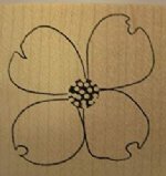 Memory Box - Wood Stamp - Dogwood Bloom