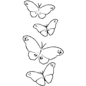 Memory Box - Cling Stamp - Butterfly Trail