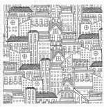 MFT - Cling Stamps - City Block Background