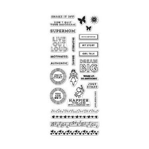 Hero Arts - Clear Stamp -  Kelly's Girl Talk Planner