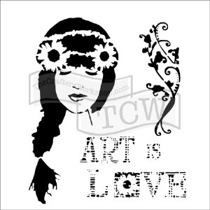The Crafter's Workshop - 6X6 Stencil - Art Is Love
