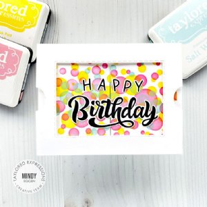 Taylored Expressions - Cling Stamp - Oh My Word - Happy Birthday