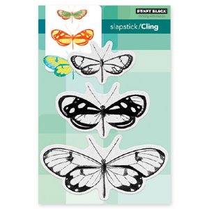 Penny Black - Cling Stamp - Butterfly Trio