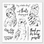 Picket Fence - Clear Stamp - Pretty Birds