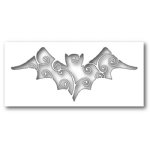 Poppystamps - Die - Swirly Bat Cutout