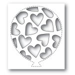 Poppystamps - Dies - Tumbled Heart Balloon Collage
