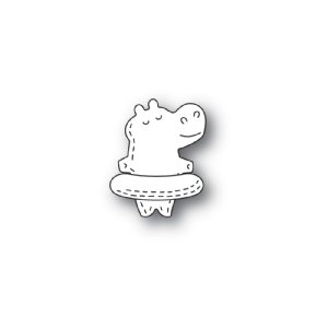 Poppystamps - Die - Whittle Floating Hippo