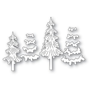 Poppystamps - Die - Iced Pine Trees