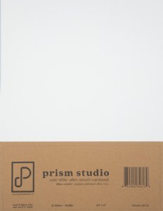 Prism Studio - 8.5x11 Ultra-Smooth Cardstock 80lb - Solar White (25 sheets)