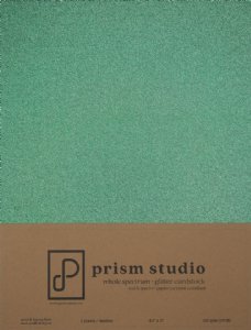 Prism Studio - 8.5x11 Whole Spectrum Glitter Cardstock - Emerald