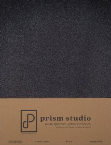 Prism Studio - 8.5x11 Whole Spectrum Glitter Cardstock - Obsidian
