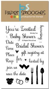 Paper Smooches - Clear Stamp - Shindig Two