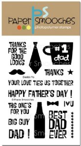 Paper Smooches - Clear Stamp - Daddy Yo
