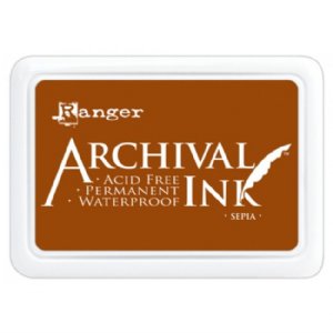 Archival Ink - Stamp Pad - Sepia