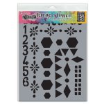 Dylusions - Stencil - Large - Number Frame