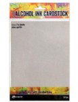Tim Holtz - Alcohol Ink Surfaces - Cardstock Silver Sparkle (5x7)